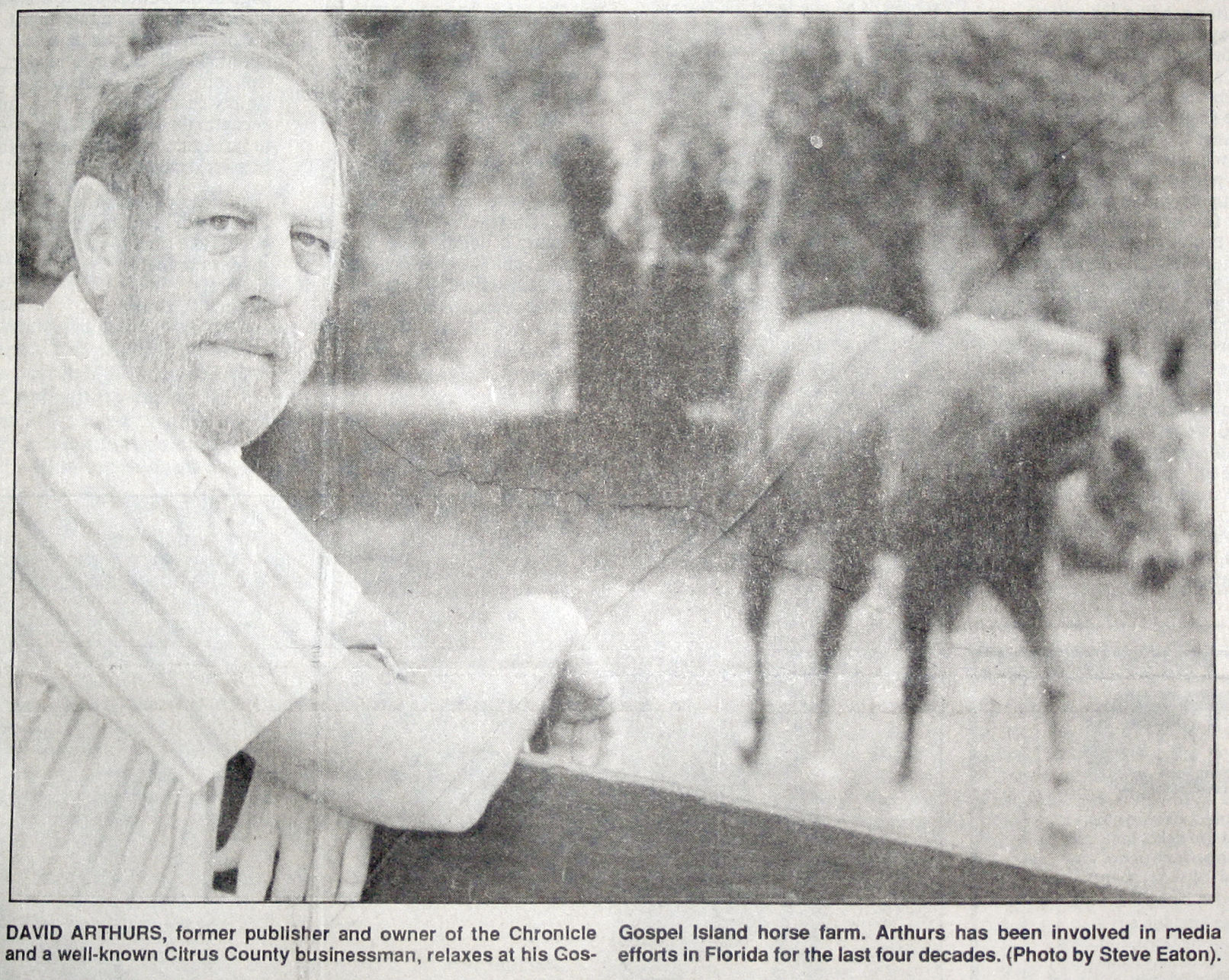 David Arthurs and his horses